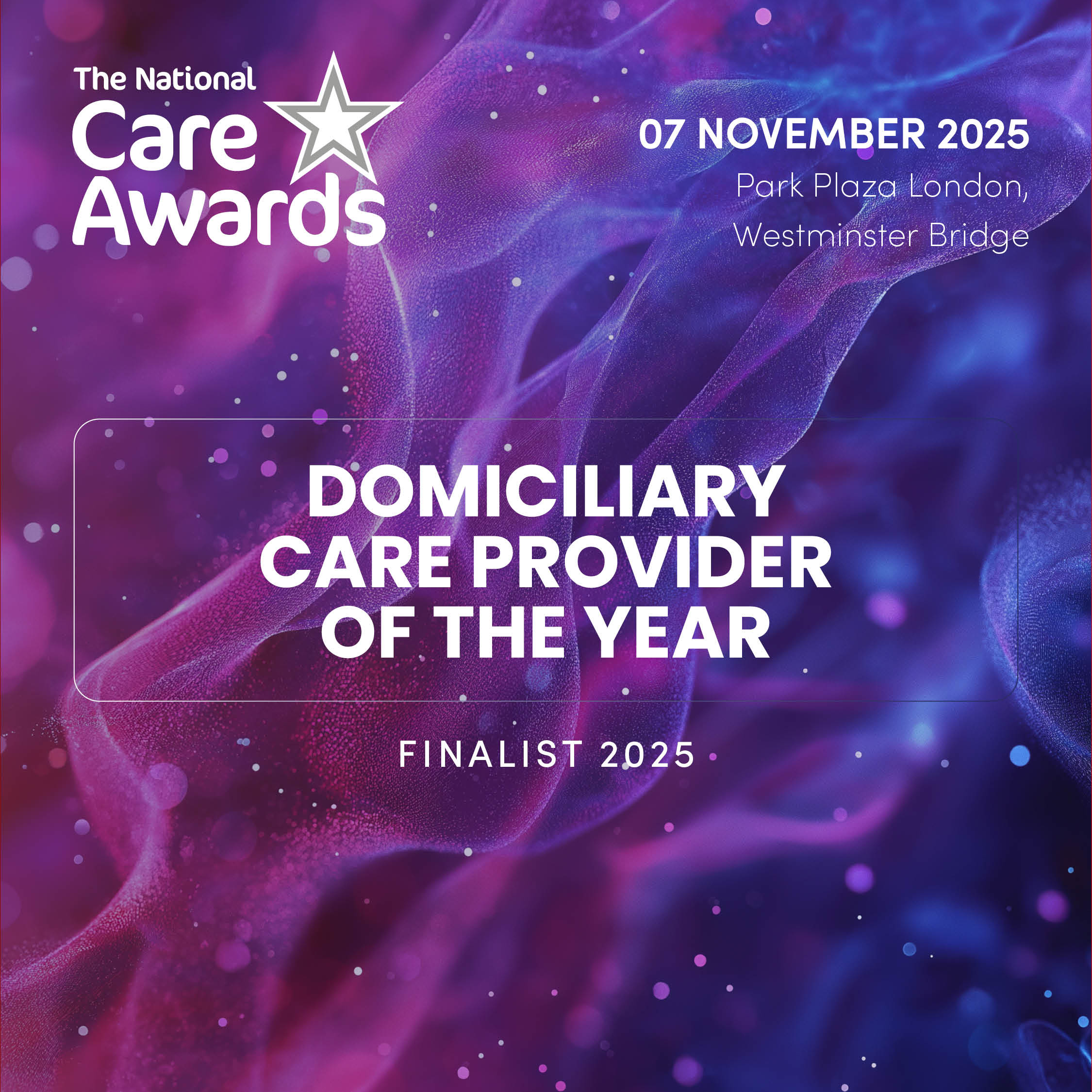 National Care Awards 2025 finalist, Domiciliary Care Provider of the Year